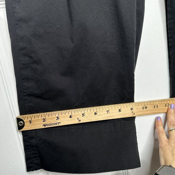 EVERLANE Organic Cotton the Easy Pants Elastic Waist Black Sz 4 - Picture 10 of 12